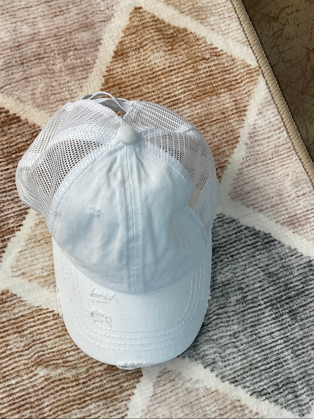 CC Boutique White Mesh Trucker Hat